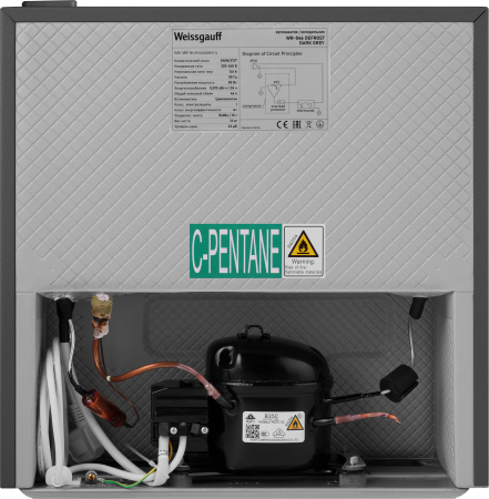 ��������������� ����������� Weissgauff WR-046 Defrost Dark Grey