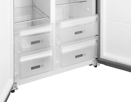 ��������������� ����������� � ���������� Weissgauff WSBS 600 NoFrost Inverter Dark Grey