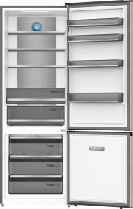 ��������������� ����������� � ���������� Weissgauff WRK 2070 D Premium Inverter Total Nofrost Gold Glass