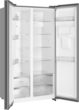 ��������������� ����������� � ���������� � ������� ���� Weissgauff WSBS 590 Inverter NoFrost Water Dispenser Inox