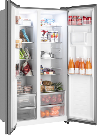 ��������������� ����������� � ���������� � ������� ���� Weissgauff WSBS 590 Inverter NoFrost Water Dispenser Inox