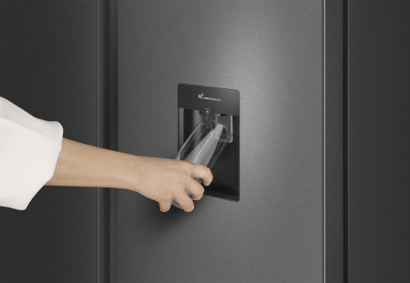 ��������������� ����������� � ���������� � ������� ���� Weissgauff WSBS 590 Inverter NoFrost Water Dispenser Dark Inox