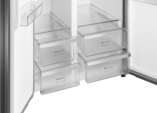 ��������������� ����������� � ���������� � ������� ���� Weissgauff WSBS 590 Inverter NoFrost Water Dispenser Dark Inox