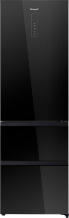 ��������������� ����������� Weissgauff WFD 420 Total NoFrost Inverter Black Glass