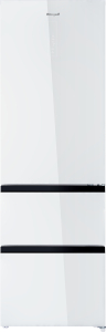 ��������������� ����������� Weissgauff WFD 420 Total NoFrost Inverter White Glass