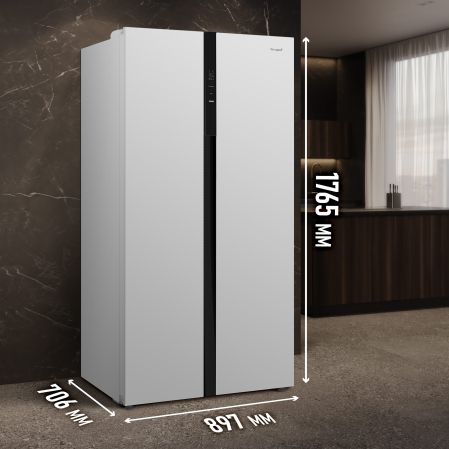 ��������������� ����������� � ���������� Weissgauff  WSBS 550 Inverter NoFrost White