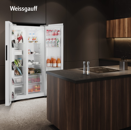 ��������������� ����������� � ���������� Weissgauff  WSBS 550 Inverter NoFrost White