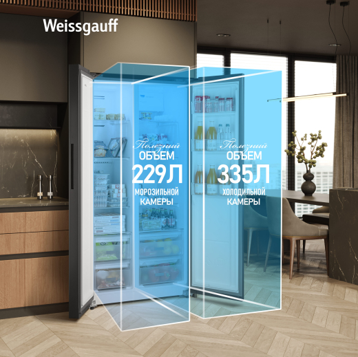 ��������������� ����������� � ���������� Weissgauff WSBS 600 B NoFrost Inverter