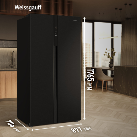 ��������������� ����������� � ���������� Weissgauff WSBS 550 Inverter NoFrost Black