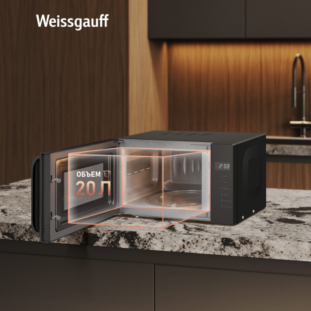 ������������� ���� Weissgauff MWO-330 Black Glass