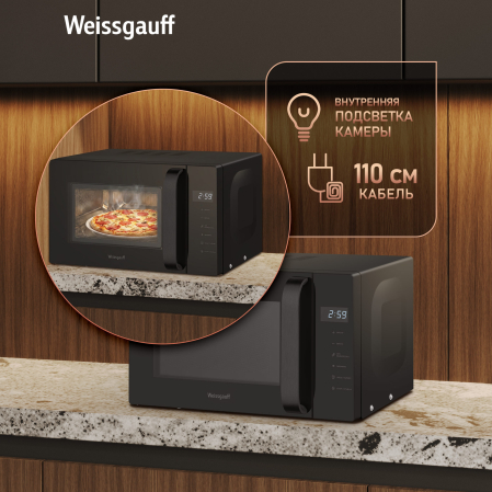 ������������� ���� Weissgauff MWO-330 Black Glass