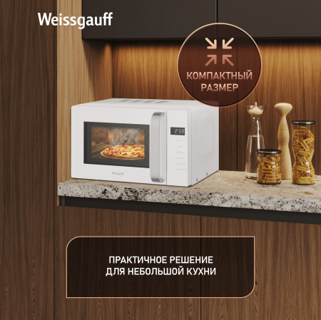 ������������� ���� Weissgauff MWO-430 White Glass