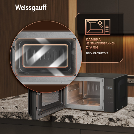 ������������� ���� Weissgauff MWO-330 Black Glass