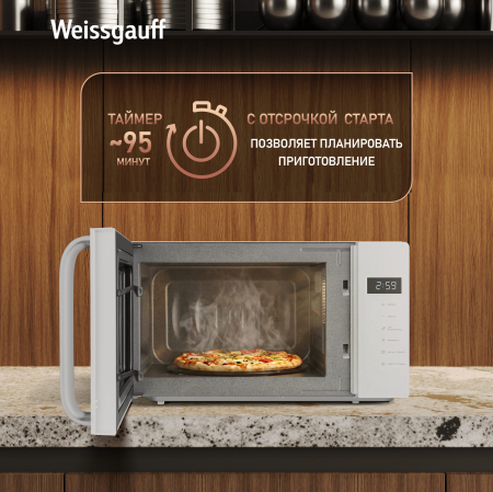 ������������� ���� Weissgauff MWO-430 White Glass