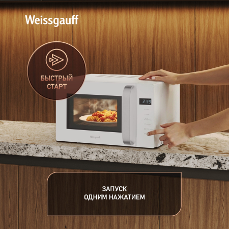 ������������� ���� Weissgauff MWO-430 White Glass