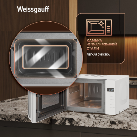 ������������� ���� Weissgauff MWO-430 White Glass