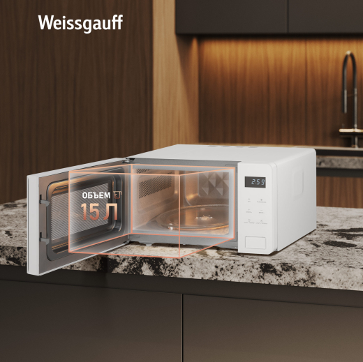 ������������� ���� Weissgauff MWO-155 White Glass