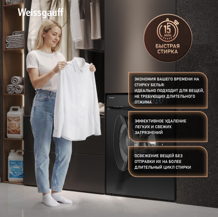 C��������� ������ � ���������� � ����� Weissgauff WM 39107 Full Touch Inverter Steam Black