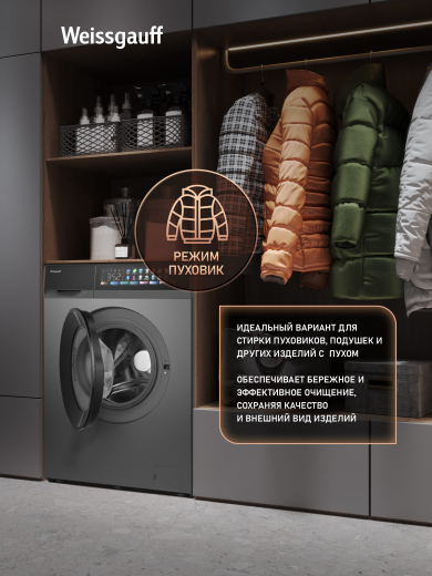 C��������� ������ � ���������� � ����� Weissgauff WM 39107 Full Touch Inverter Steam Grey