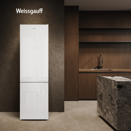 ��������������� ����������� � ���������� Weissgauff WRK 2000 Full NoFrost Inverter White Glass