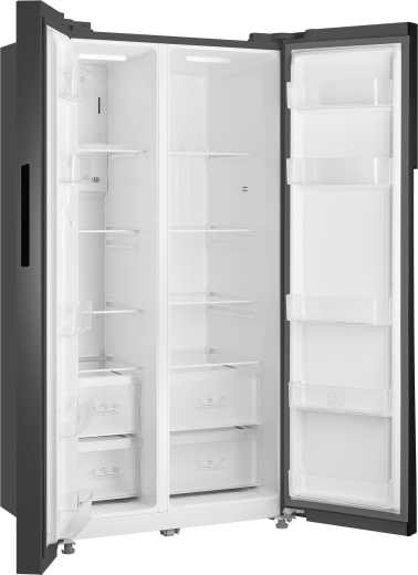 ��������������� ����������� � ���������� Weissgauff WSBS 550 Inverter NoFrost Dark Grey