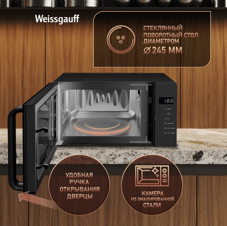 ������������� ���� Weissgauff MWO-330 Black Glass