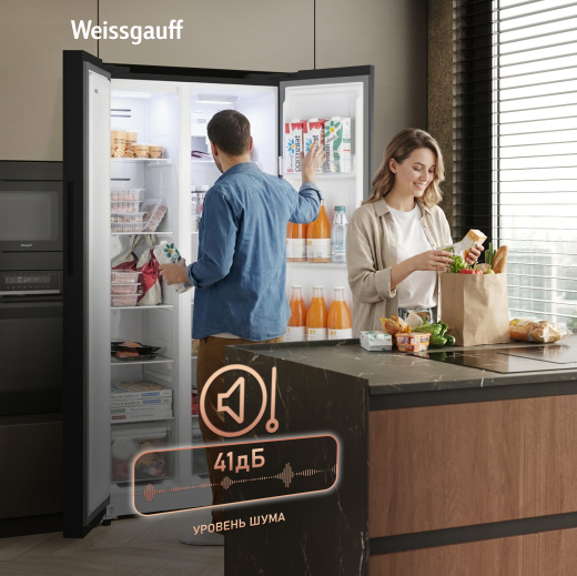 ��������������� ����������� � ���������� Weissgauff WSBS 410 Inverter NoFrost Black