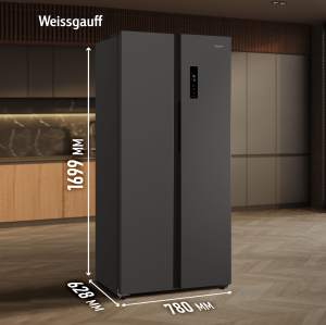 ��������������� ����������� � ���������� Weissgauff WSBS 410 Inverter NoFrost Dark Grey