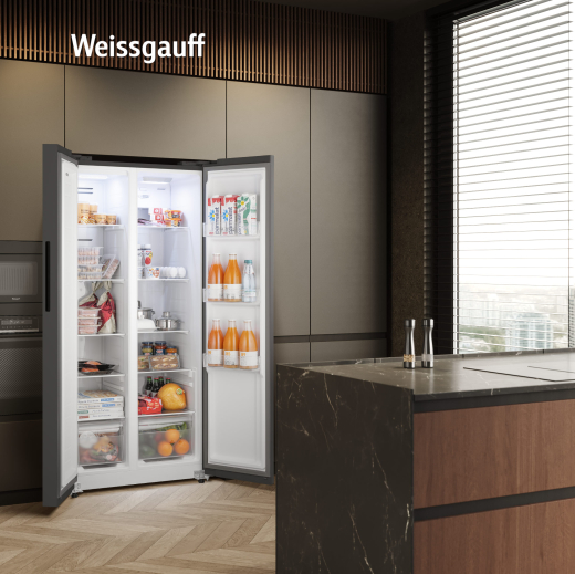 ��������������� ����������� � ���������� Weissgauff WSBS 410 Inverter NoFrost Dark Grey