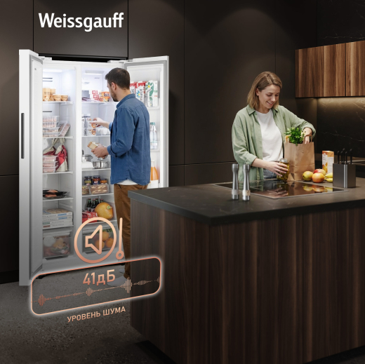 ��������������� ����������� � ���������� Weissgauff WSBS 410 Inverter NoFrost White