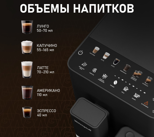 ���������� Weissgauff WCM-338 Automatic ColorTouch Cappuccino Nero