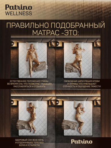 ������ �������������� ������������ � ������ Patrino Wellness 180�200 �� 