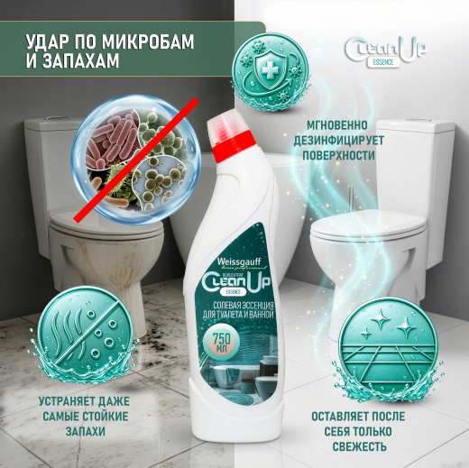 ������� �������� Weissgauff CleanUp Essence ��� ������� � ������, ���������� 750 ��