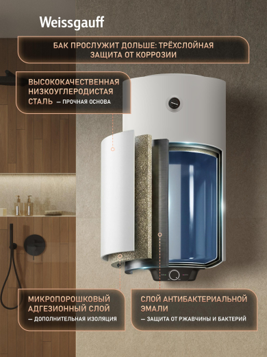 ��������������� ������������� Weissgauff WWH 100 Enamel Tank 