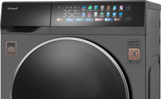 C��������� ������ � ������ �������� ���������� � ����� Weissgauff WM 995 Direct Drive Touch Inverter Steam Grey