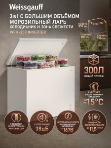 ����������� ���� � ���������� � �������� ������������ Weissgauff WFH-250 Inverter