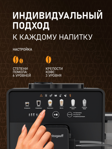 ���������� Weissgauff WCM-350 Automatic ColorTouch Cappuccino