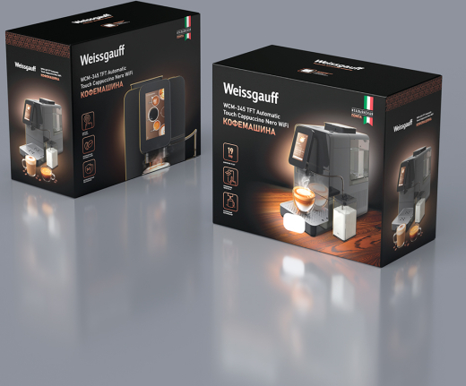 ���������� Weissgauff WCM-345 TFT Automatic Touch Cappuccino Nero WiFi