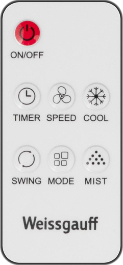 ���������� ��������� �������� � ������� ����������� Weissgauff WFC-90 B Water&Ice Blue Light