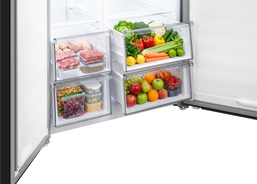 ��������������� ����������� � ���������� Weissgauff WSBS 550 Built-in NoFrost Inverter Black