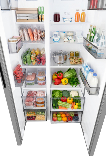 ��������������� ����������� � ���������� Weissgauff WSBS 550 Built-in NoFrost Inverter Inox