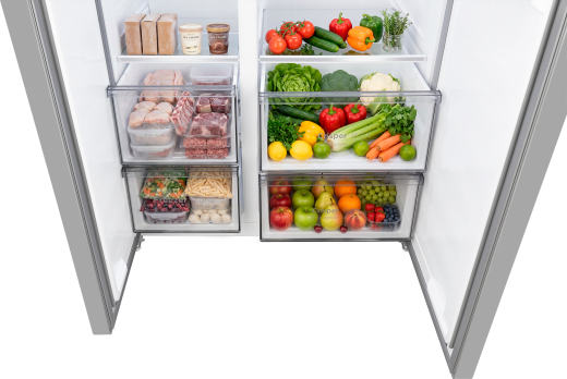 ��������������� ����������� � ���������� Weissgauff WSBS 550 Built-in NoFrost Inverter Inox