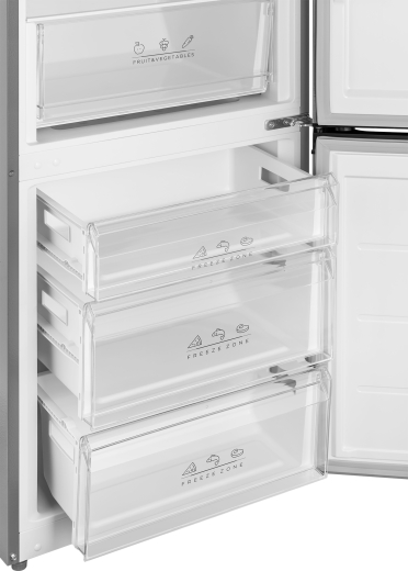 ��������������� ����������� � ���������� Weissgauff WRK 2010 Inox Inverter NoFrost