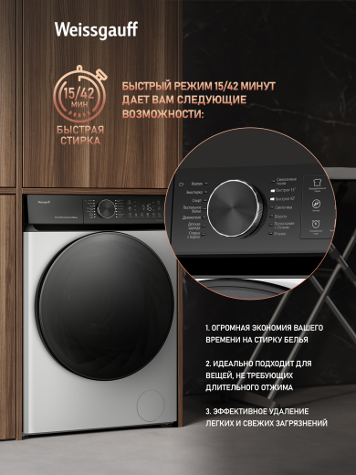 C��������� ������ � ������ ��������, ���������� � ����� Weissgauff WM 59411 Direct Drive Inverter Steam