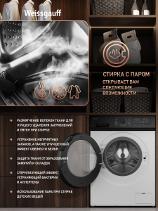 C��������� ������ � ���������� � ����� Weissgauff WM 48128 Inverter Steam