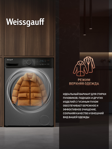 C��������� ������ � ���������� � ����� Weissgauff WM 4627 Touch Inverter Steam Grey