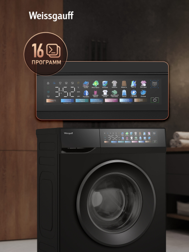 C��������� ������ � ���������� � ����� Weissgauff WM 39107 Full Touch Inverter Steam Black