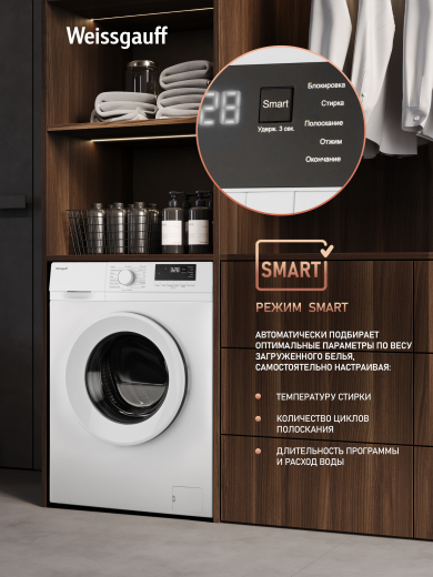 C��������� ������ � ���������� � ����� Weissgauff WM 46127 DC Inverter Steam