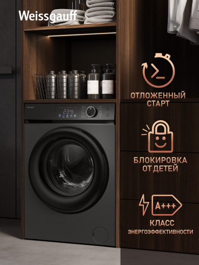 C��������� ������ � ���������� � ����� Weissgauff WM 45126 Inverter Steam Color Touch Grey