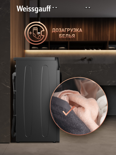 C��������� ������ � ���������� � ����� Weissgauff WM 45126 Inverter Steam Color Touch Grey